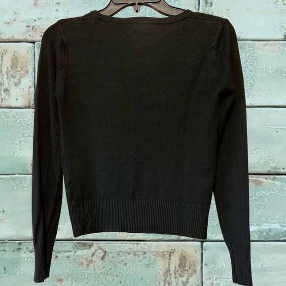 Debut Classic Black Button-Up Cardigan Size Small - Picture 2 of 6